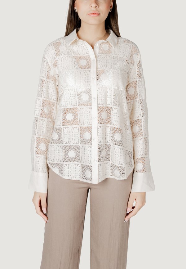 VIVECA L/S - Hemdbluse - beige chiaro