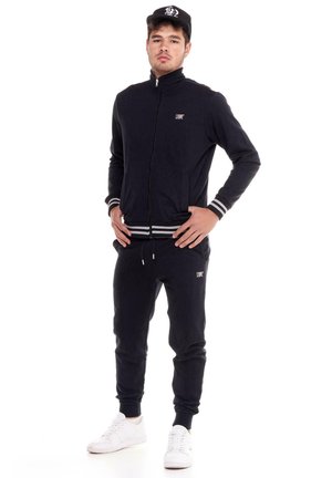 LEONE 1947, TRACKSUIT SET - Survêtement - black-light grey solid