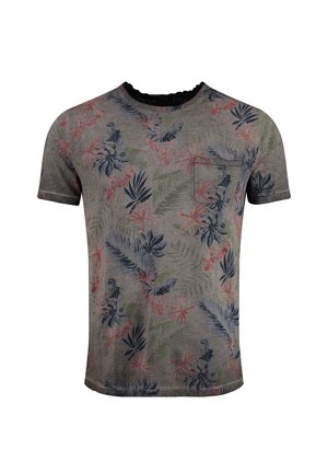 Key Largo SANTA ROUND - T-Shirt print - silver