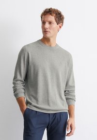 Marc O'Polo REGULAR - Strickpullover - light grey melange
