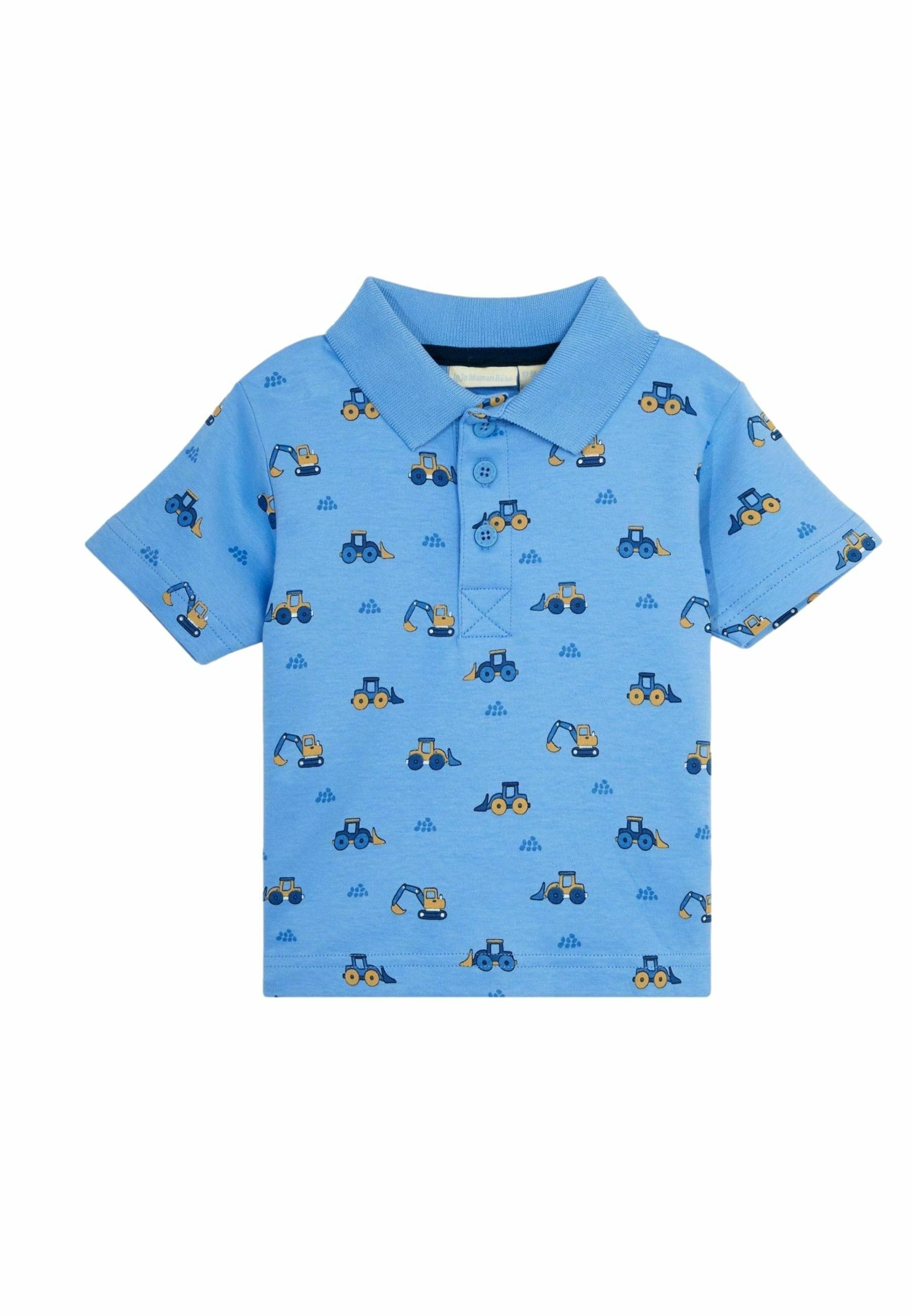 JoJo Maman Bébé SAFARI ANIMALS REGULAR FIT Poloshirt blue
