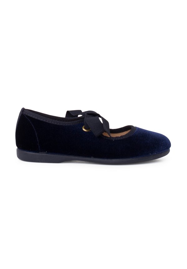 MERCEDITAS TERCIOPELO LAZO FAYA NIÑA – Lauflernschuh – azul marino