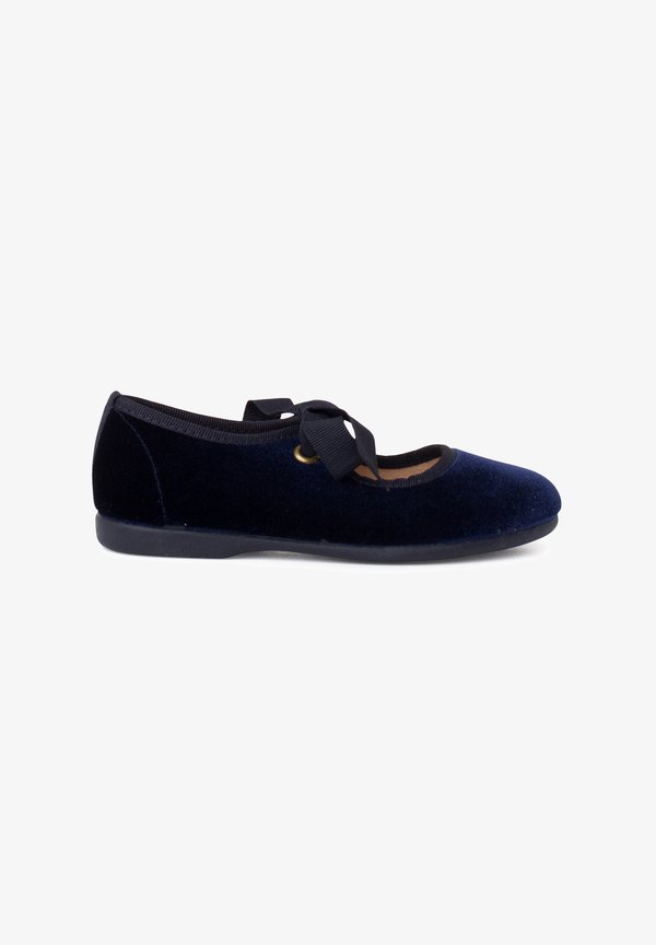MERCEDITAS TERCIOPELO LAZO FAYA NIÑA – Lauflernschuh – azul marino