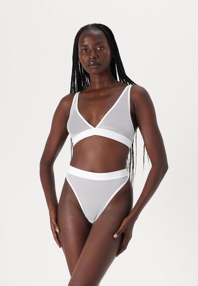Polo Ralph Lauren HIGH WAIST THONG - Stringi - white cloud