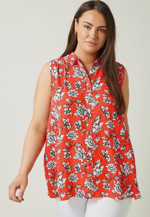FLORAL  - Top - red