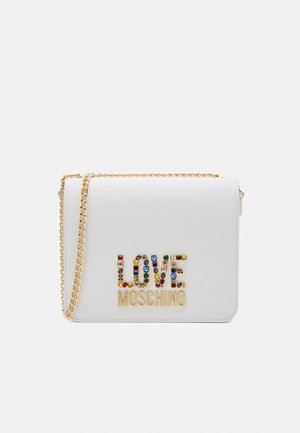 Love Moschino RHINESTONE - Bandolera - avorio