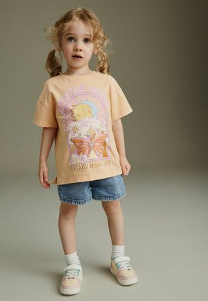 Next SHORT SLEEVE - REGULAR FIT - T-shirts print - orange cosmic graphic