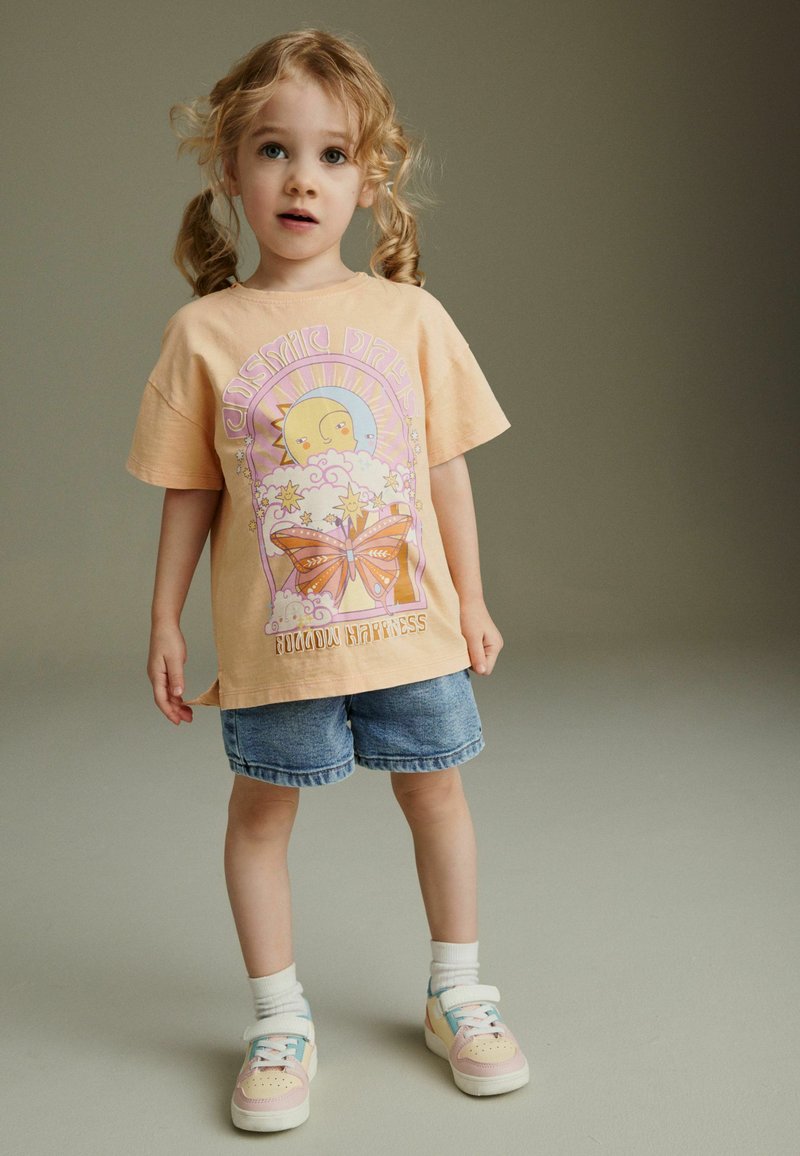 Next SHORT SLEEVE - REGULAR FIT - T-shirts print - orange cosmic graphic