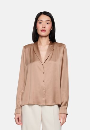 Hemdbluse - warm taupe new