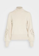 Objreynard Ls Lo Contrast Pullover Div, zwart, XL