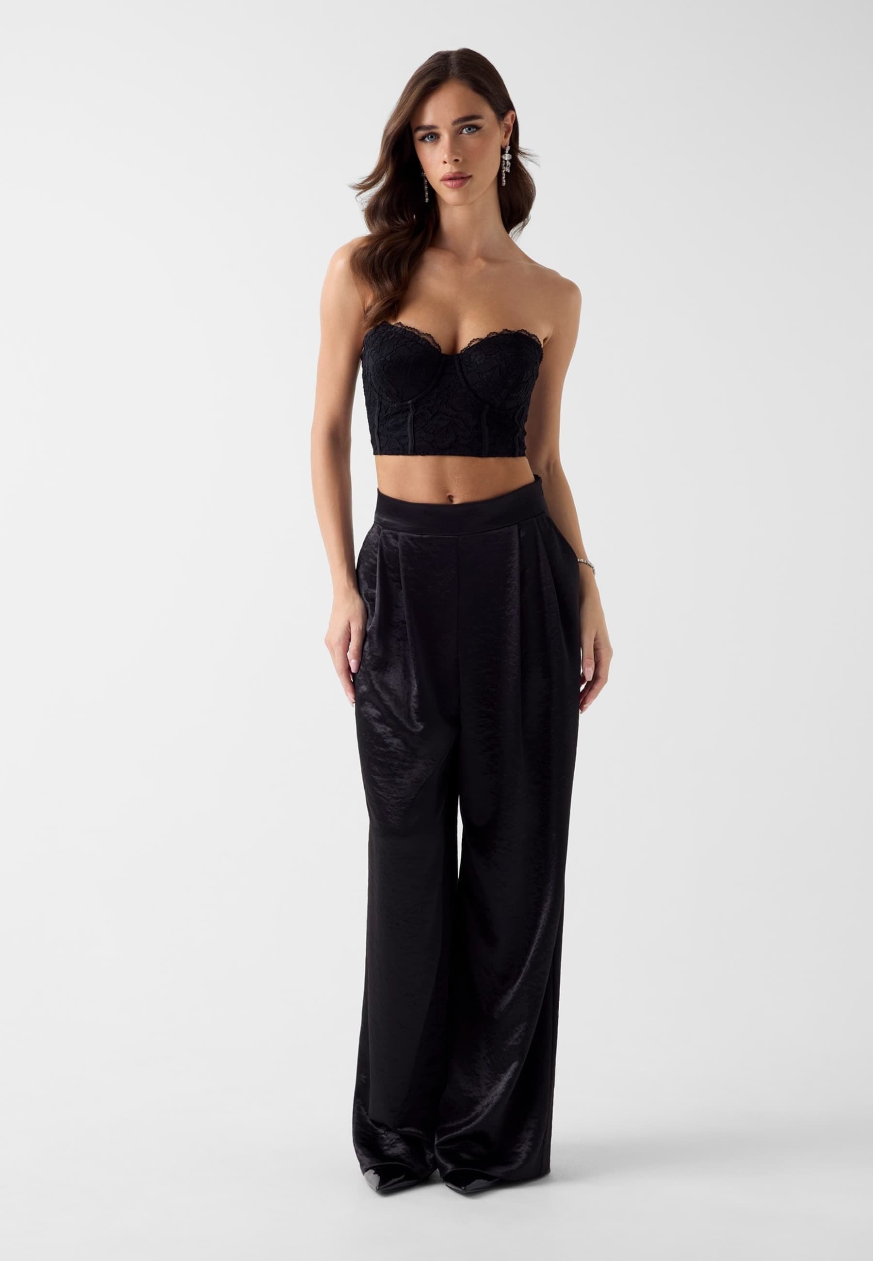 Guess BUSTIER - Top - schwarz - Zalando