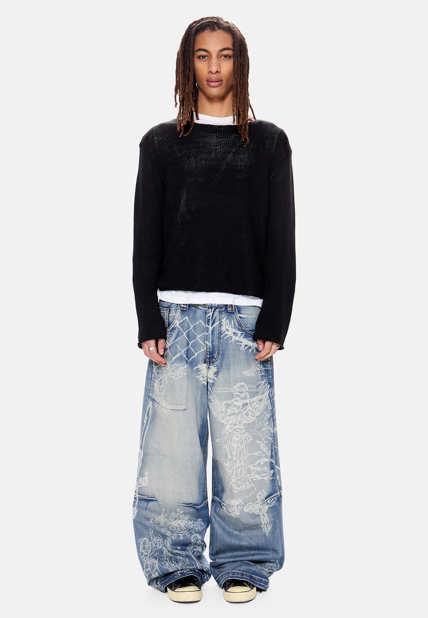 Jaded London Jaded London ブラック ワイドデニム 28 【公式通販】