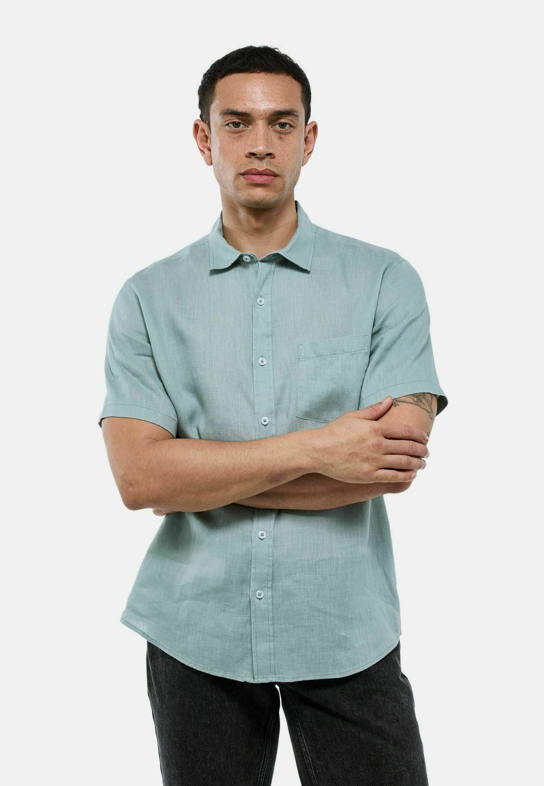 Monoprix MANCHES COURTES Chemise asperge/vert clair - Main Image