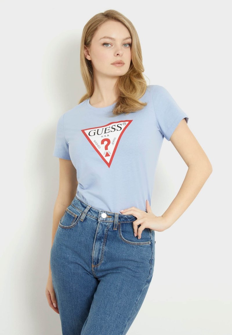 Guess ORIGINAL - T-shirt print - himmelblau