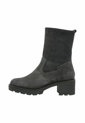 Tamaris Enkellaarsjes met plateauzool - anthracite