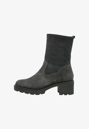 Tamaris Enkellaarsjes met plateauzool - anthracite