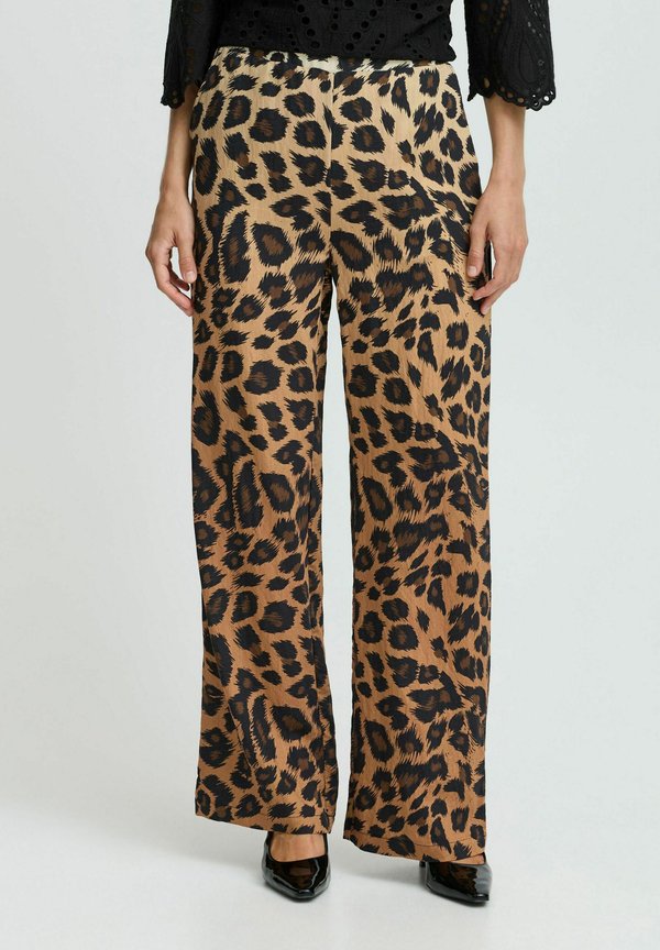 BYHINVA LEOPARD PANTS - Trousers