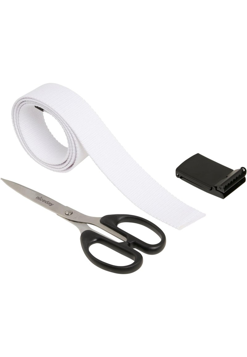 Urban Classics Unisex Check and Solid Canvas Belt 2-pack riem, zwart/off-white, S/M Urban Classics Unisex Check and Solid Canvas Belt 2-pack riem, zwart/off-white, S/M
