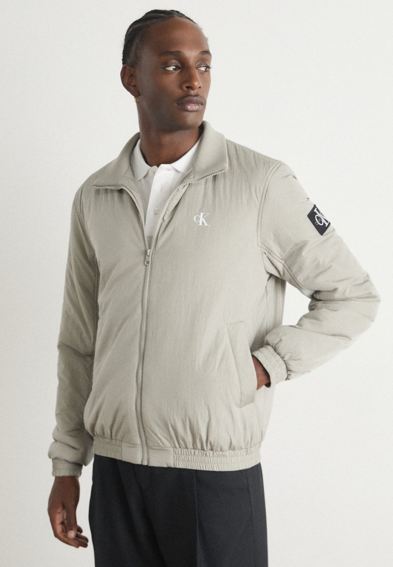 Calvin Klein Jeans PADDED HARRINGTON - Giacca da mezza stagione - flint gray