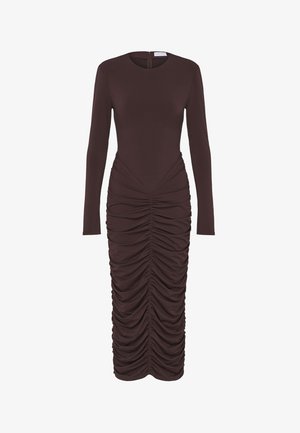 LeGer by Lena Gercke, JOHANNA DRESS - Jerseykjole - dark brown