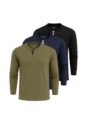 SET OF 3 LSCL - Långärmad tröja - black navy olive