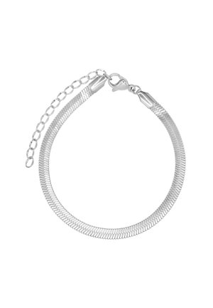 Bracelet - silberfarben poliert