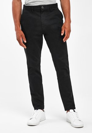 SLIM FIT TAPERED - Chino - black