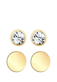Elli SPARKLING BASIC SET - MIT KRISTALLEN VON SWAROVSKI® - Boucles d'oreilles - gold-coloured