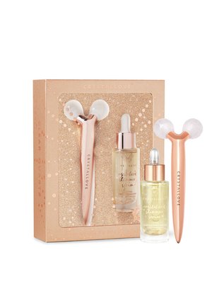 CRYSTALLOVE CRYSTALLOVE CLEAR QUARTZ 3D LIFT & SCULPT SET – MASAŻER LIFTINGUJĄCY I SERUM – LIMITED EDITION - Zestaw do pielęgnacji - -