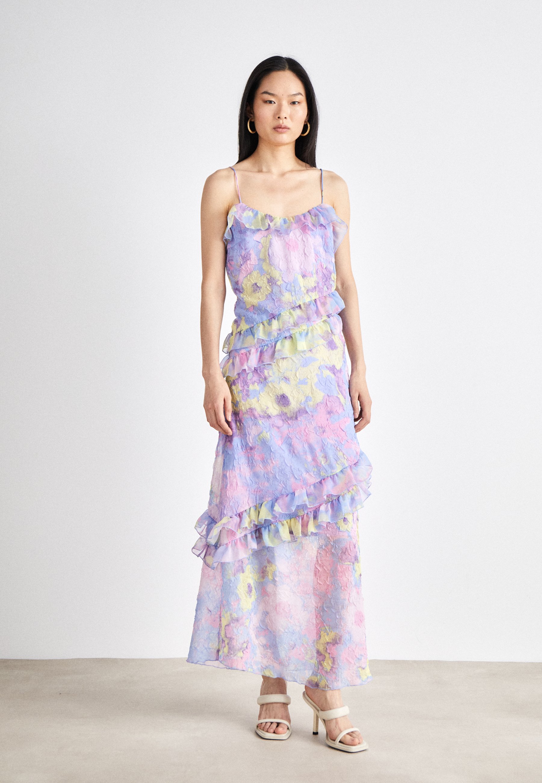 Cras DRESS - Maxi dress - blue/pink/blue - Zalando.co.uk
