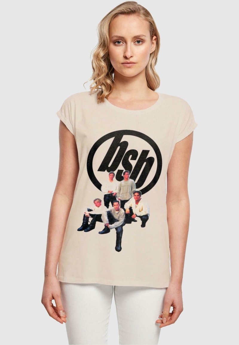 Merchcode BACKSTREET BOYS VINTAGE LOGO EXTENDED - T-shirts print - whitesand