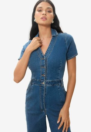 PETITE FIT - SHORT SLEEVE - Kezeslábas - blue