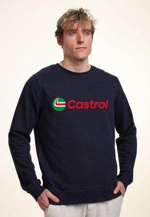 CASTROL LOCK UP - Sweatshirt - navy blue