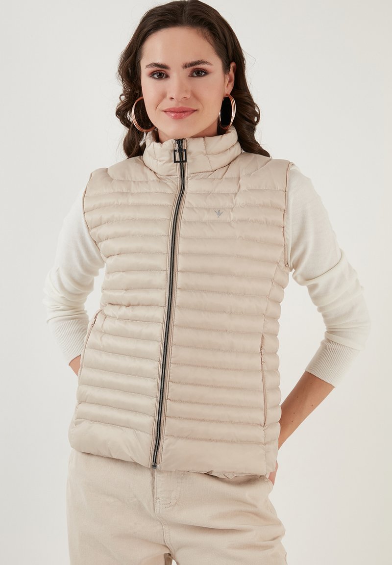 LELA SLIM FIT - Weste - mink