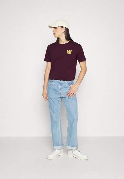 WOOD WOOD ACE  - T-shirt - bas - burgundy