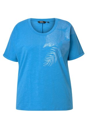 Ulla Popken, T-Shirt print - teal blue