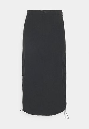 Noisy May NMKIRBY MIDI SKIRT - Φούστα σε γραμμή Α - black