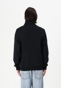 Abercrombie & Fitch Essential Premium Heavyweight Half-Zip Sweatshirt - Sweatshirt - casual black