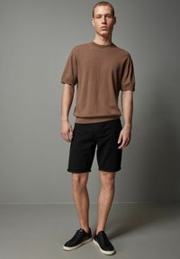 Next SUMMER WEIGHT - Džínové kraťasy - black