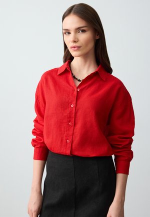 Hemdbluse - red