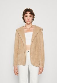 Contact Hood Sherpa Coat Humus main image 1
