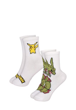 United Labels, 2ER PACK POKEMON SOCKEN PIKACHU   RAYQUAZA TENNISSOCKEN SÖCKCHEN UNISEX - Socks - weiß
