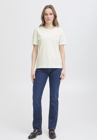 Fransa HEART - Camiseta estampada - blanc de blanc mix