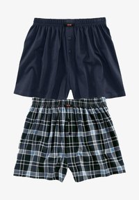 Unselected, marine kariert