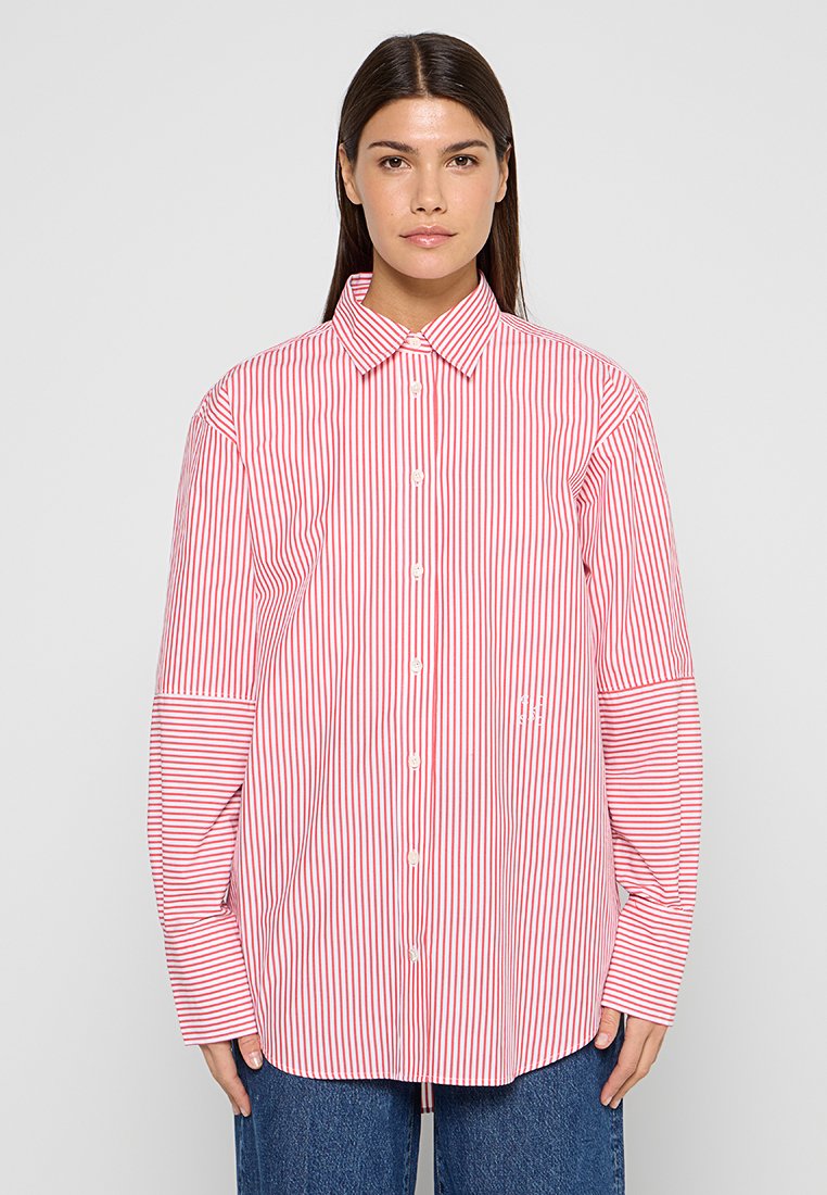 closed Overhemdblouse rood