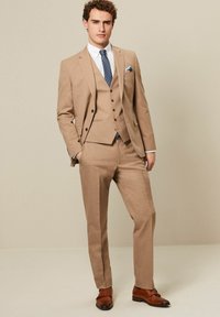 Next MOTIONFLEX - Pantalon de costume - marl taupe