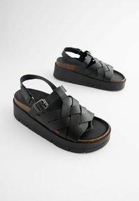 Next REGULAR FIT - Platvormsandaalid - black