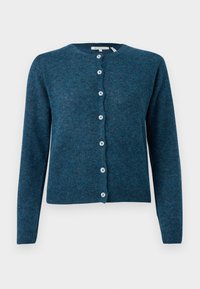 TOM TAILOR DENIM SOFT CREW NECK CARDIGAN - Kardiganas - dark sea petrol