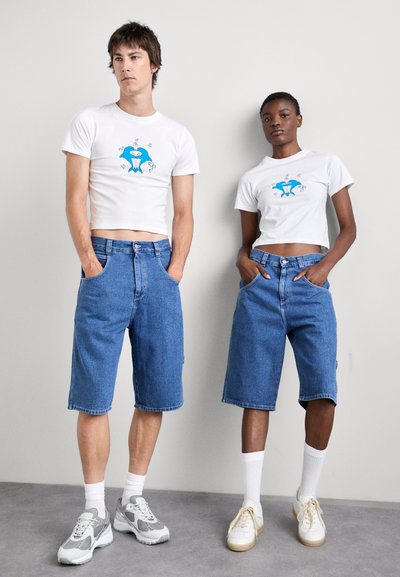 Carne Bollente AND SEXY UNISEX - Denim shorts - blue