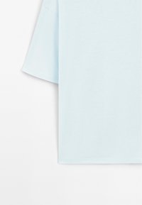 Massimo Dutti OVERSIZE WITH SEAM DETAIL - Jednoduché tričko - light blue